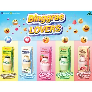 BINGGRAE FLAVORED MILK DRINK บิงเกร เฟลเวอร์ มิลค์ ดริ้งค์ (นมยูเอชที รสผลไม้)