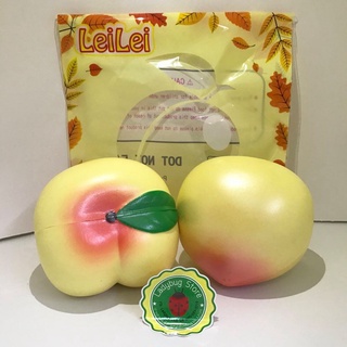 === SALE === สกุชชี่ Pearly Yelloe Jumbo Peach ของแท้ Lei Lei