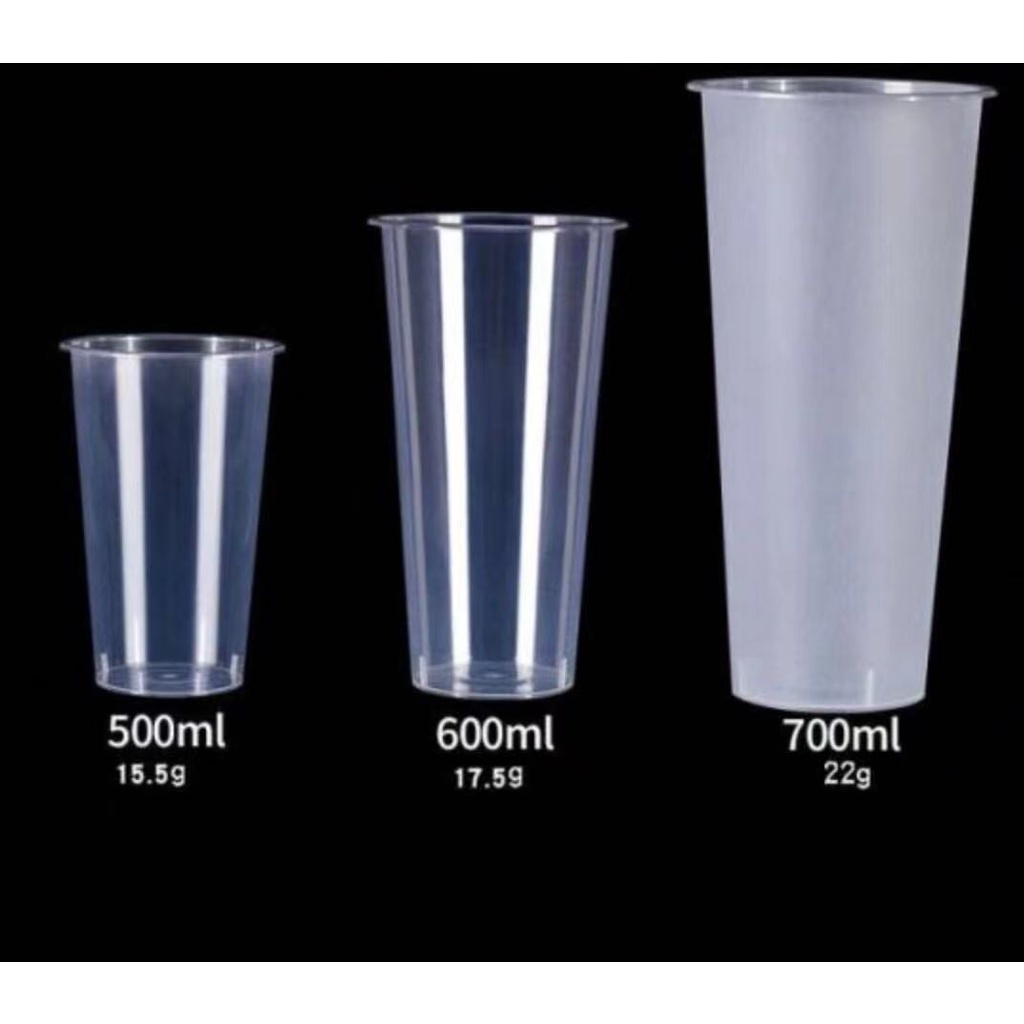 แก้วPPแข็ง【200ใบ】พร้อมฝา เป็นแก้วเนื้อพลาสติกแข็ง สำหรับใช้แล้วทิ้ง สำหรับใส่น้ำชานม กาแฟ และอื่นๆ - รูปที่ 3