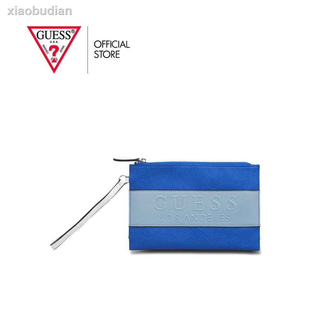✓GUESS กระเป๋า รุ่น SF831464 MANTI SLG WRISTLET สีฟ้า กระเป๋าผู้หญิง กระเป๋าสตางค์2021 ทันสมัยที่สุด