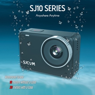 Sjcam SJ10X กล้องแอคชั่น SJ10 X 4K 24FPS 10M กันน้ํา WiFi 2.33 หน้าจอสัมผัส กันสั่นไจโร เลนส์ 7 ชั้น DV สําหรับ Vlog