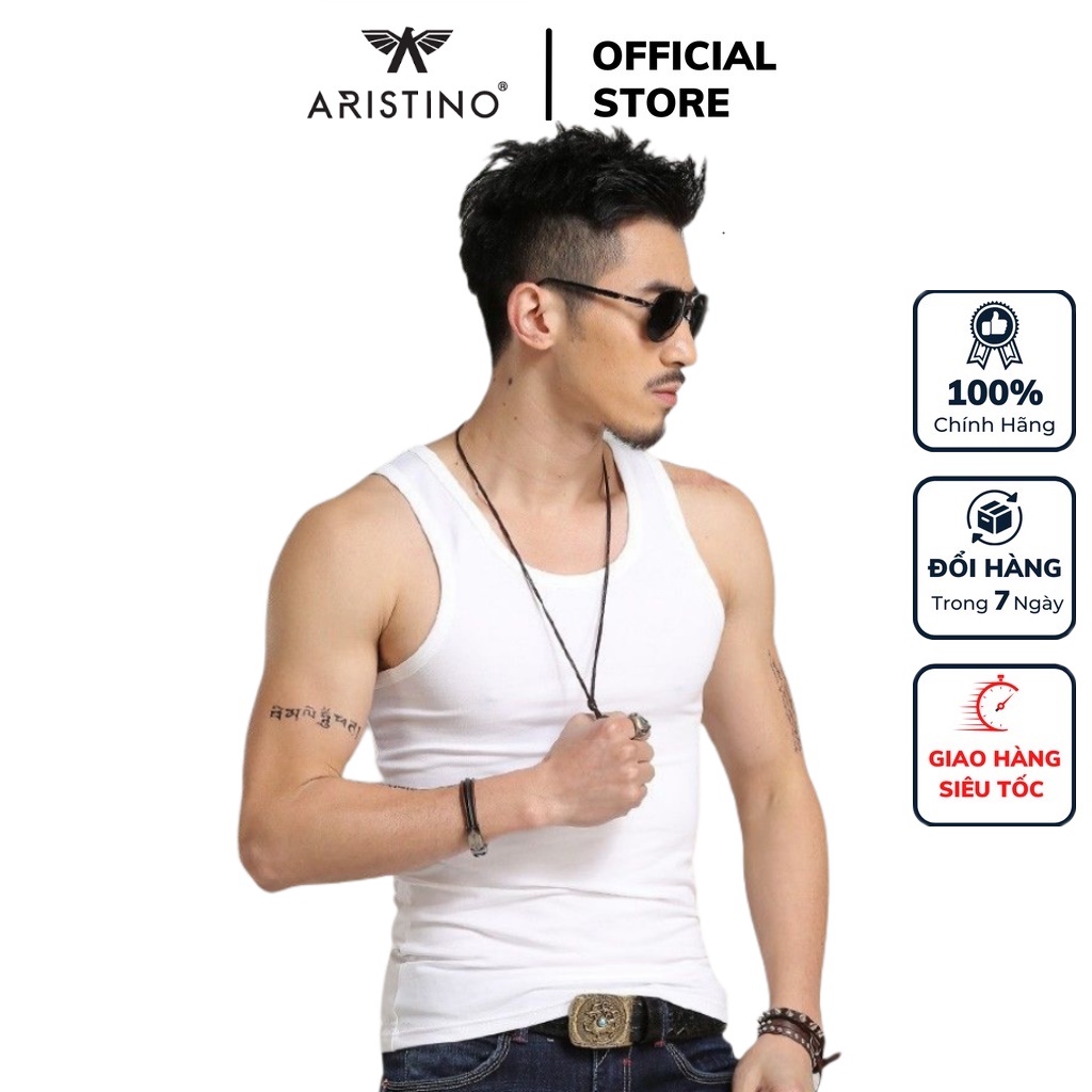 Arristino เสื้อกล้าม 3 รูสําหรับผู้ชายคุณภาพสูงมีซับในและซับในในเสื้อสีขาวล้วนเรียบง่ายสไตล์ Classic