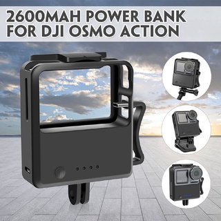 พาวเวอร์แบงค์ ชาร์จแบตเตอรี่ 2600mAh USB สําหรับ DJI Osmo Action Cameras