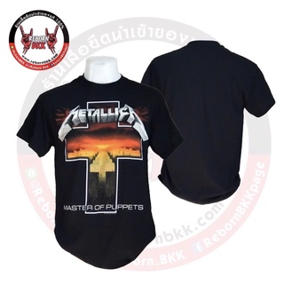 ผ้าฝ้าย 100%เสื้อวง METALLICA ลิขสิทธิ์แท้100%S-3XL