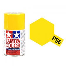TAMIYA PS6 YELLOW Colour Spray Paint – 100ml.