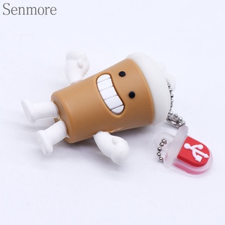 แฟลชไดรฟ์ Usb 128gb 64gb 32gb 16gb 8gb 1gb ลายการ์ตูนกาแฟน่ารัก