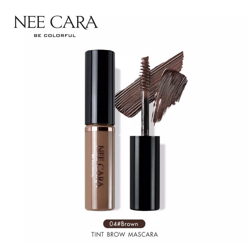 NEE CARA N-590 TINTS BROW MASCARA นีคาร่า มาสคาร่าปัดคิ้ว มีให้เลือ 4 สี กันน้ำ กันเหงื่อ