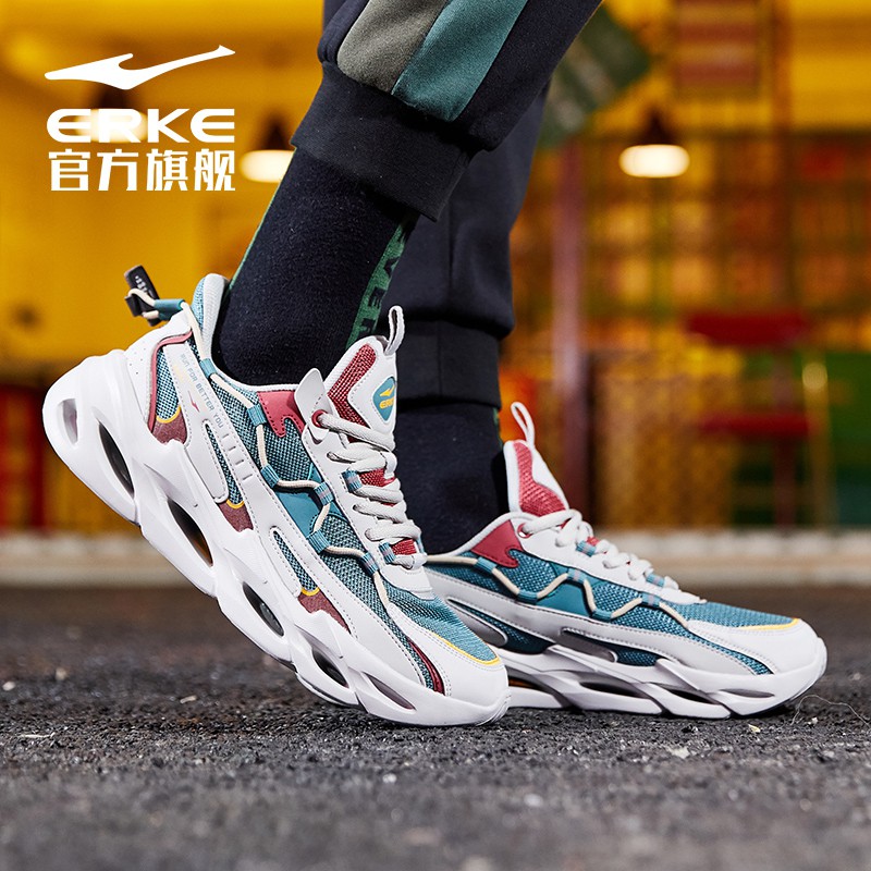 Explosive Hongxing Erke Men s Sports Shoes Spring and Summer Official New Hollow Fashion Casual Pers