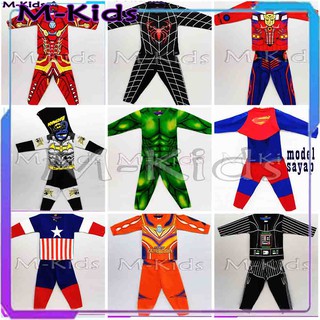 Mkids88 - SUPERHERO ชุดเครื่องแต่งกาย Ironman Optimus Prime Hulk Captain America Ultraman Character