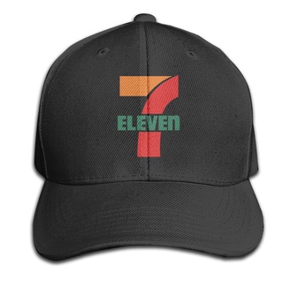 Yanmei หมวกเบสบอลแฟชั่น ลายโลโก้ 7 Eleven Store ปรับได้ D125ET4