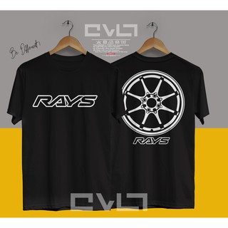 เสื้อยืด พิมพ์ลายรถยนต์ Rays CE28