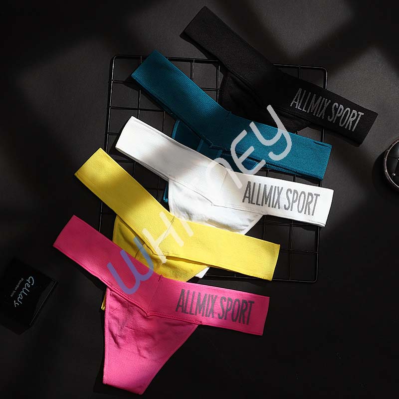 กางเกงใน สไตล์ SPORT สีสด จีสตริง(G-string)สุด sexy มีขอบ ผ้า Nylon