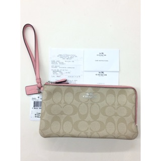 Coach คล้องมือ 2 ซิป  size L