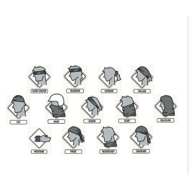 ผ้าบัฟสีพื้น มีหลายสีให้เลือก