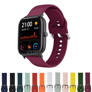 สายนาฬิกาข้อมือ ซิลิโคนนิ่ม แบบเปลี่ยน สําหรับ Amazfit GTS GTS2 GTS2e mini GTS 2 2e