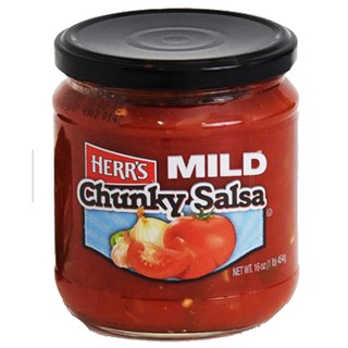 HERRS MILD CHUNKY SALSA DIP SAUCE 454 G.เฮอร์ส มายด์ ซัลล่า ดิป ซอส 454 g.เครื่องปรุงและผงปรุงรส  ซอสปรุงรส