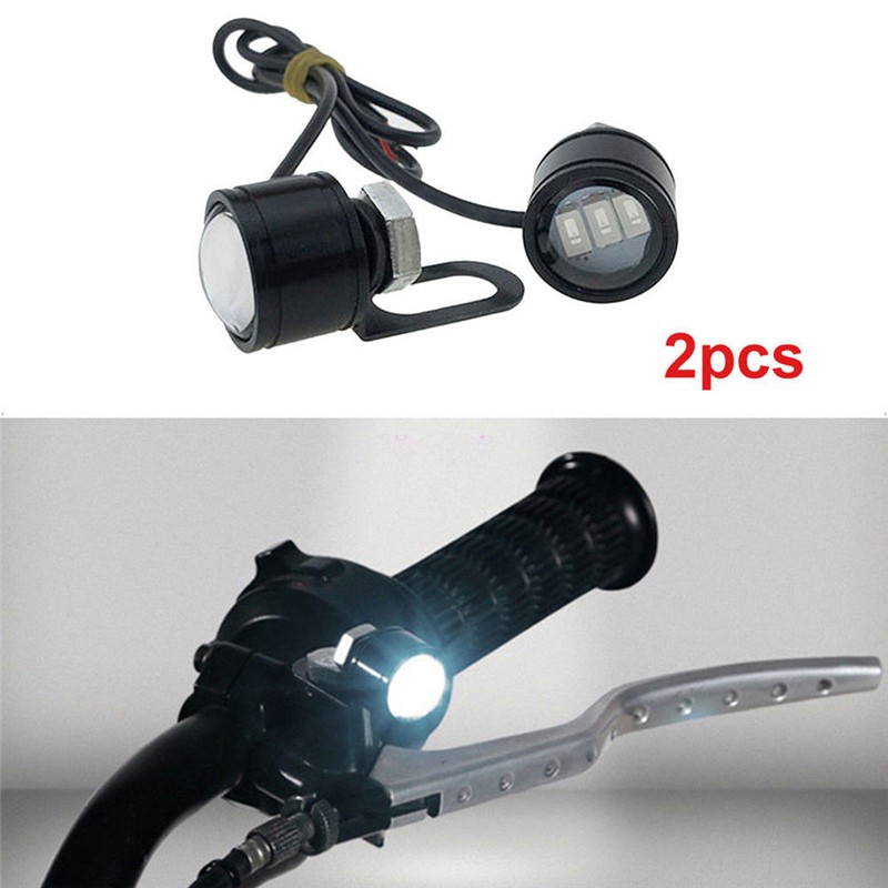 ไฟตัดหมอก LED คุณภาพสูง สำหรับติดหน้ารถจักรยานยนต์ 2 ชิ้น