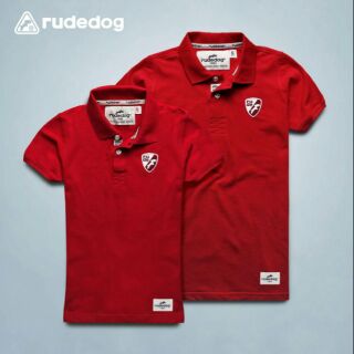 เสื้อยืดโปโล Rudedog สีแดง รุ่น Prince