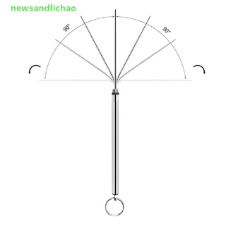 Newsandlichao ไม้จิ้มฟัน ใช้ซ้ําได้ พร้อมกล่องไม้จิ้มฟัน สเตนเลส กันน้ํา ขนาดเล็ก