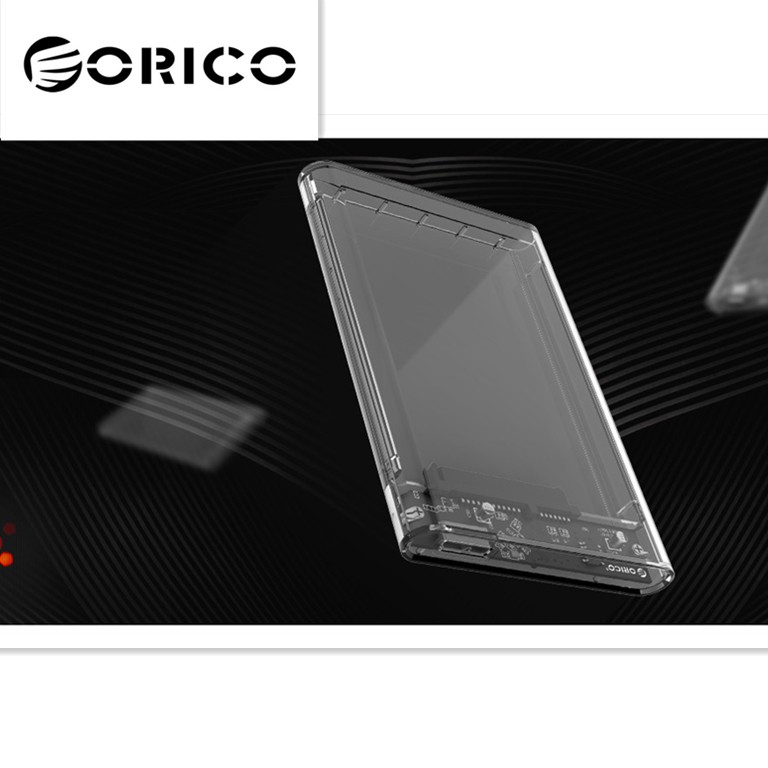 Orico 2139U3 HDD 2.5" กล่องใส่ HDD แบบใสExternal Hard drive Enclosure โอริโก้กล่องอ่าน HDD 2.5" แบบ USB 3.0 กล่องใส่ฮาดด