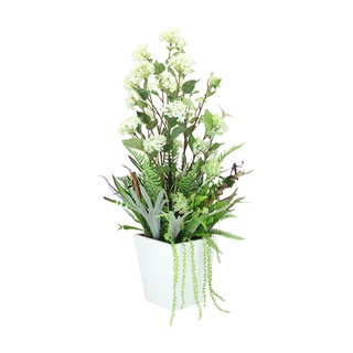 แจกันดอกไม้ รุ่นเอริดา - สีขาว