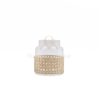 Gimmi Home แจกันแก้วหวาย มี 3 แบบ แจกันแต่งบ้าน (สินค้าพร้อมส่ง!!) Glass Rattan Vase - V-9288-9290