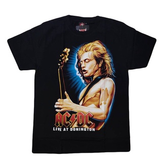 คอตต้อนคอกลม☢เสื้อวง AC/DC Rock Tshirt เสื้อวงร็อค AC/DCS-5XL