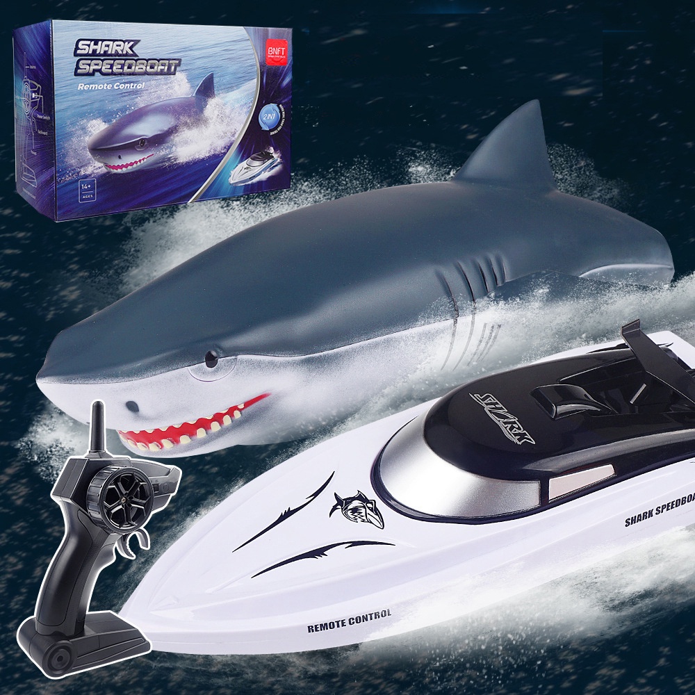 ProudNada Toys ของเล่นเด็ก ปลาฉลาม เรือ บังคับวิทยุ BOAT CROCODILE CHARK SPEED BOAT NO.RH705