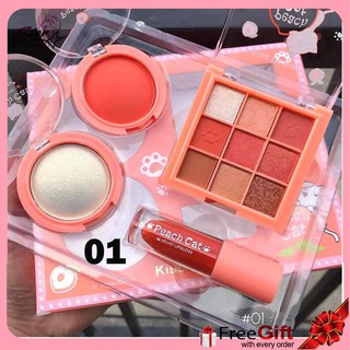 Kiss Beauty Peach Cat Make Up Set