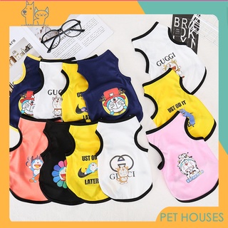 Pet house เสื้อกล้าม พิมพ์ลายการ์ตูนน่ารัก สําหรับสัตว์เลี้ยง สุนัข แมว