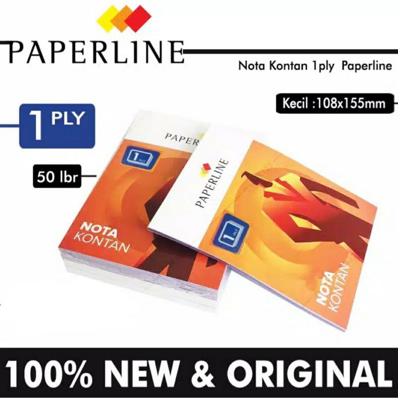 Cash Note 1ply/ 1 ชิ้นต่อกระดาษไลน์เล็ก