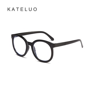 Kateluo 520 แว่นตาคอมพิวเตอร์ PC กรอบกลม ป้องกันแสงสีฟ้า สําหรับผู้ชาย และผู้หญิง