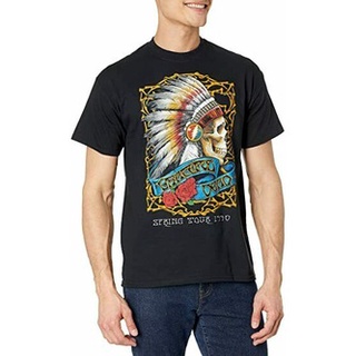 เสื้อยืดโอเวอร์ไซส์เสื้อยืดแขนสั้นลําลอง คอกลม พิมพ์ลายวงร็อค Grateful Dead Spring Tour 90 สไตล์วินเทจ สําหรับผู้ชายS-3