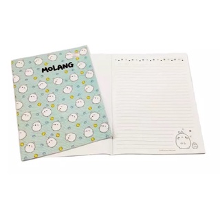 (KTS)สมุดบันทึก MOLANG (Bearron B5 MLB009 ขนาด 18.5x26 cm จุ 28 แผ่น) ของแท้!!!!!!!!