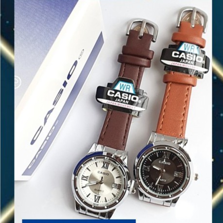 CASlO💖 ฟรีกล่อง นาฬิกาแฟชั่น นาฬิกาข้อมือผู้หญิง สายหนัง CASlO คาสิโอ้สายหนัง นาฬิกาcasioสายหนัง RC616/2