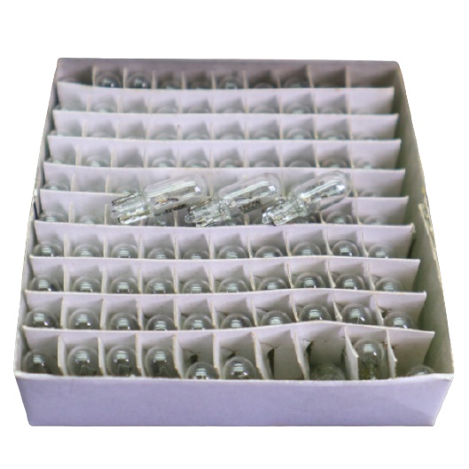 หลอดไฟเกียร์ แบบเสียบ สีใส (ขั้ว T5) 12V 1.2W ราคาต่อหลอด