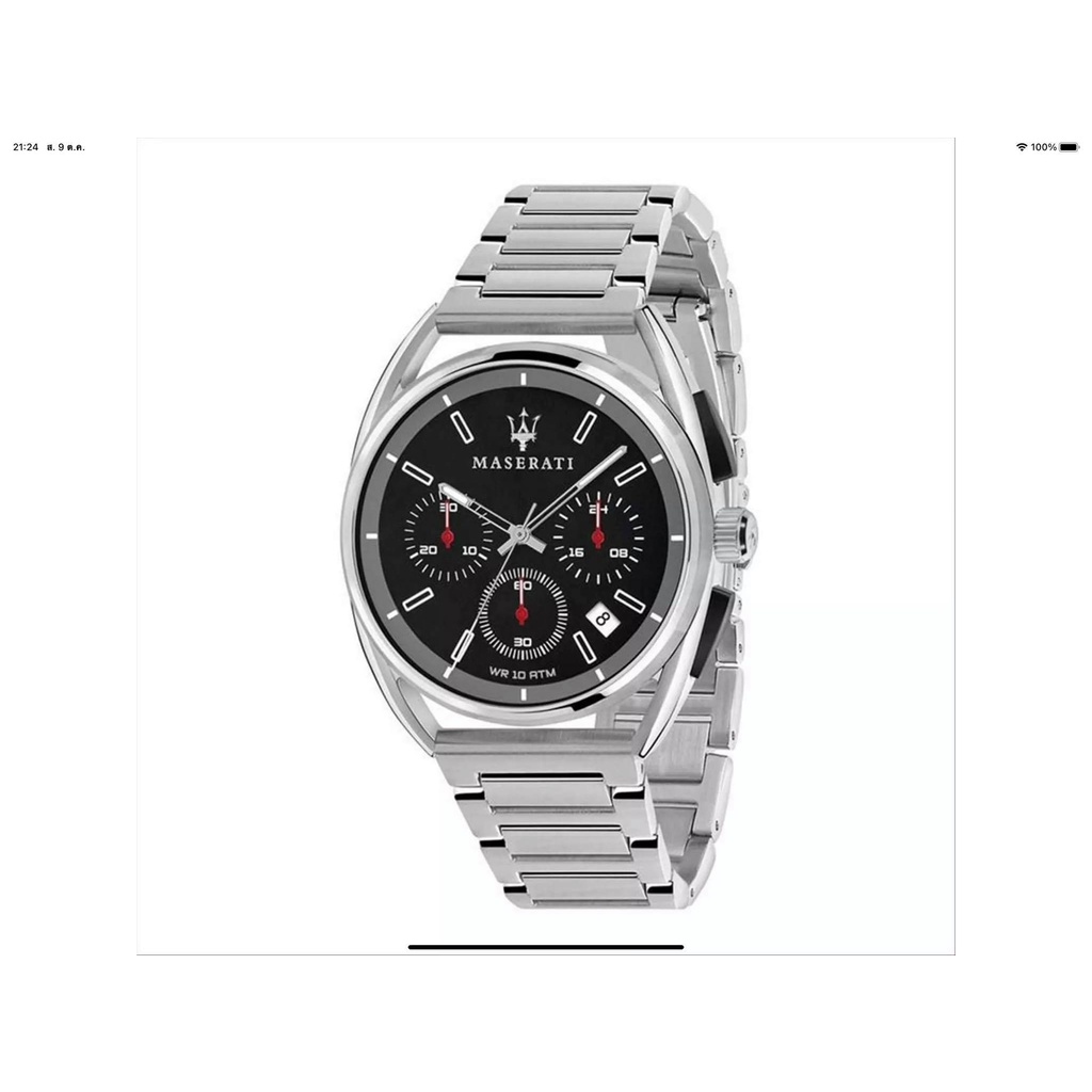นาฬิกา MASERATI MEN'S R8873632003 TRIMARANO QUARTZ CHRONOGRAPH พร้อมกล่อง (ใหม่)