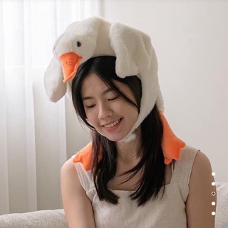 พร้อมส่ง หมวกแฟนซี เป็ดขี่คออ