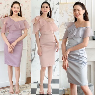 PD713 Duchess Dress-เดรสผ้าไหม