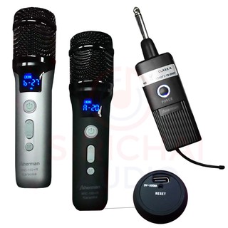 ไมค์พกพาคู่มีแบตเตอรี SHERMAN รุ่น MIC150 plus R (Mic150+R)