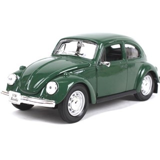 โมเดลรถเต่าเหล็กVolkswagen Beetleขนาดตัวรถ1/24ประตูข้างเปิดปิดได้ฝากระโปรงหน้าเปิดปิดได้