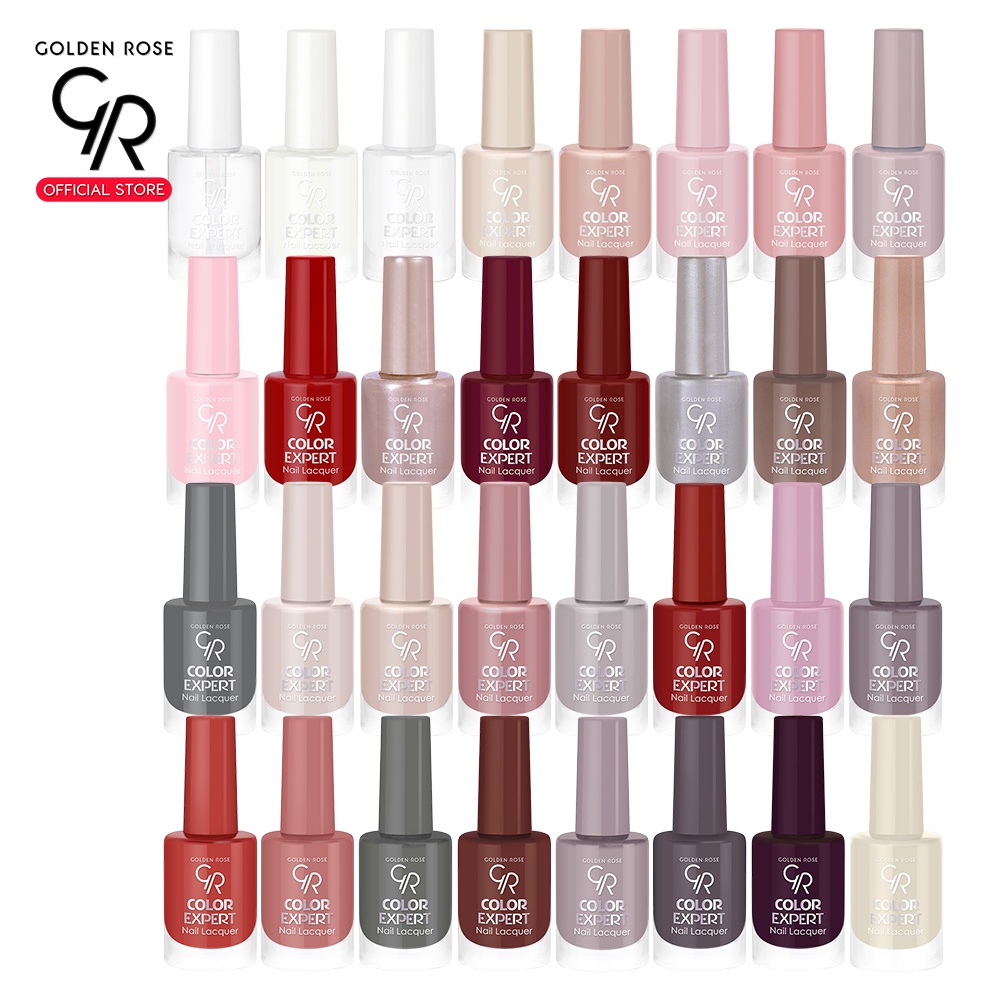 Golden Rose GR โกลเด้น โรส สีทาเล็บ คัลเลอร์ เอ็กซ์เปิร์ท Color Expert Nail 10.2 ml สีเงาไม่เป็นก้อน ทาง่ายมาก