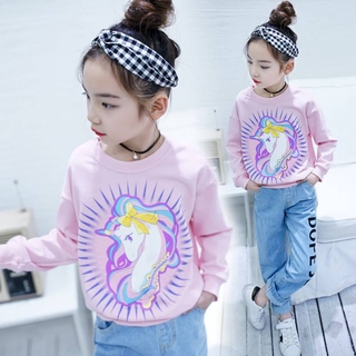 🦄เสื้อแขนยาวเด็กหญิง 🦄เสื้อแขนยาวเด็กกันหนาว เสื้อใส่หน้าหนาว