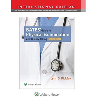 [หนังสือ] Bates Guide to Physical Examination and History Taking ซักประวัติและตรวจร่างกาย ตำราแพทย์ book textbook