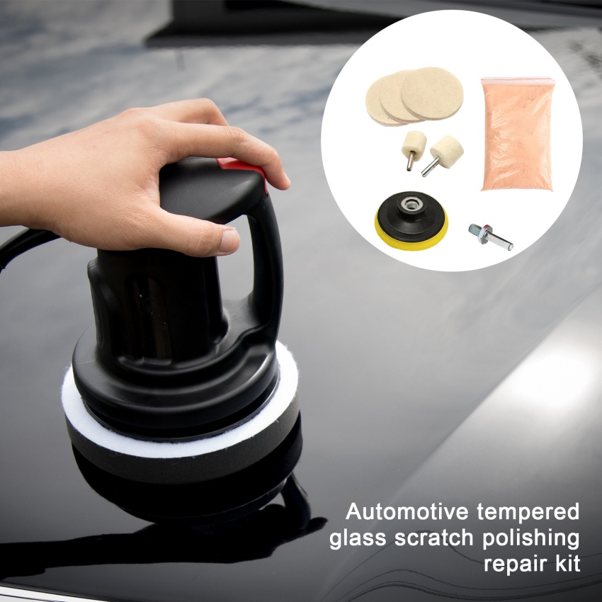 ✨[จัดส่งภายใน 1 วัน]8 ชิ้น Cerium Oxide แก้วขัดผงชุดสําหรับ Deep Scratch Remover สําหรับกระจกกระจกทําความสะอาด Scratch ขายปลีก - รูปที่ 5