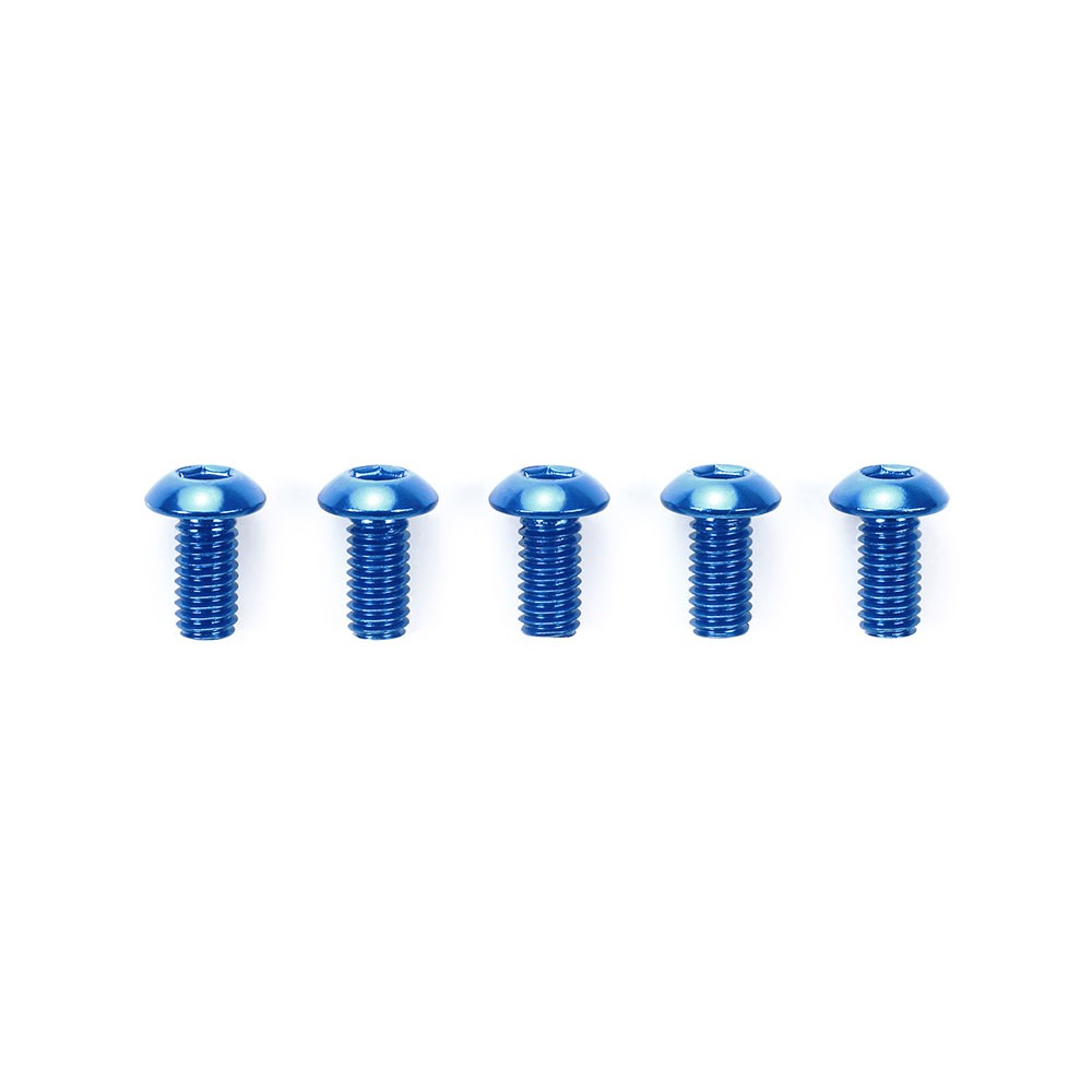 TAMIYA 53765 ROUND HEAD SOCKET ALUMINUM SCREWS 3X6mm /BLUE