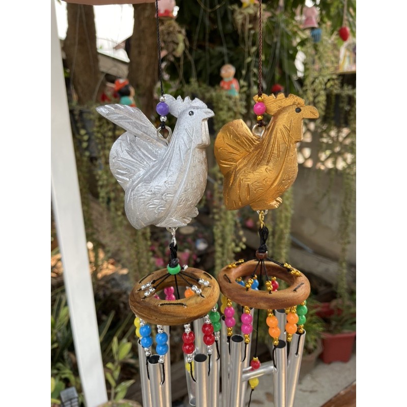 โมบาย กระดิ่งลม ไก่เงินไก่ทอง มงคล