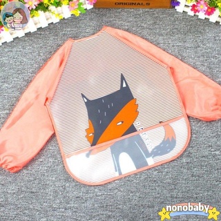 【nono】No-wash Baby Printing Bibs EVA Cartoon Animal Safe Soft Waterproof Bibs