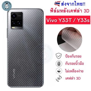 ฟิล์มหลัง vivo Y33T / Y33s ฟิล์มกันรอยเคฟล่า 3D (ส่งจากไทย🇹🇭)