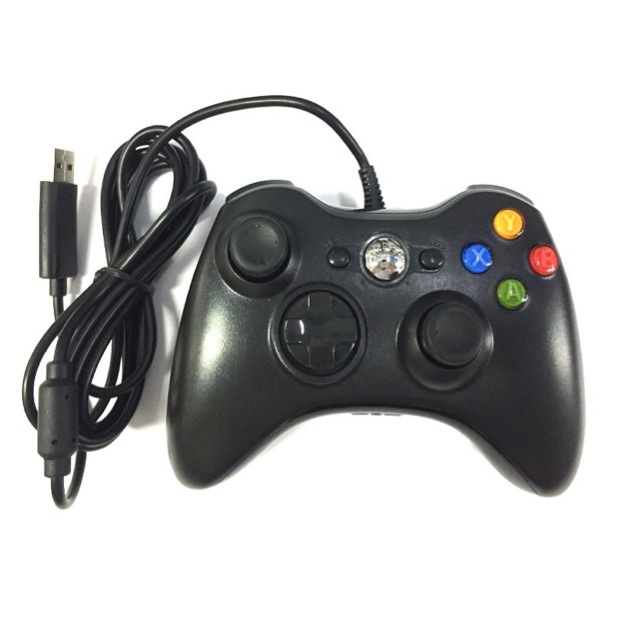 hn OKER Xbox 360 Gaming Joy Controller (จอยเกมมิ่ง) (สำหรับ PC/Xbox) - (สีดำ)